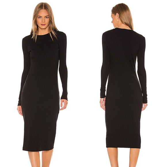 Re/Done Dresses & Skirts - RE/DONE 90’s Ribbed Dress in Black